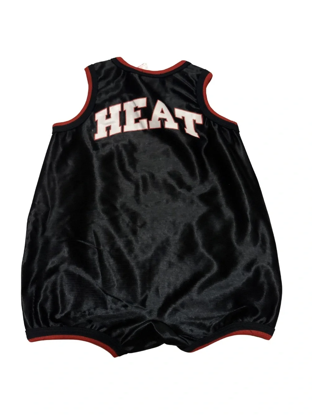 vintage-style Miami Heat infant jersey romper